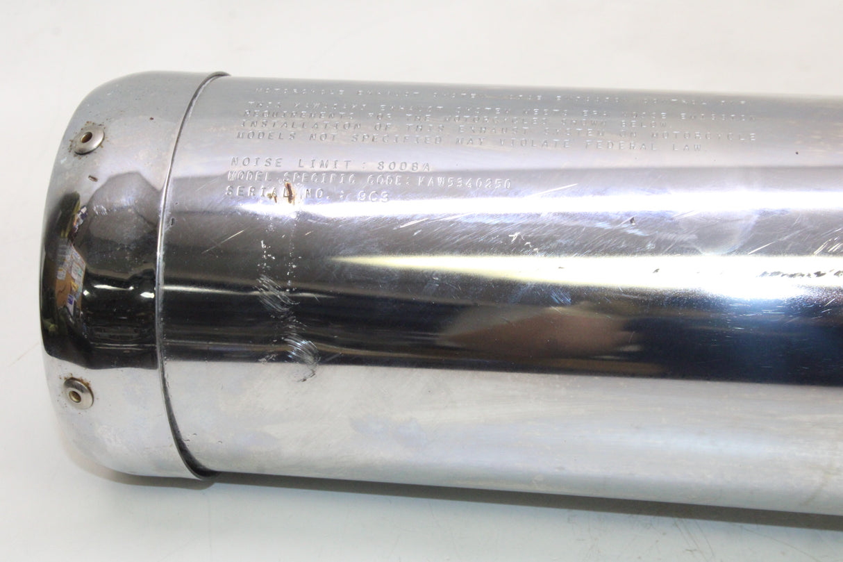 2009 Kawasaki Ninja 250R EX250J OEM EXHAUST PIPE MUFFLER SLIP ON CAN SILENCER