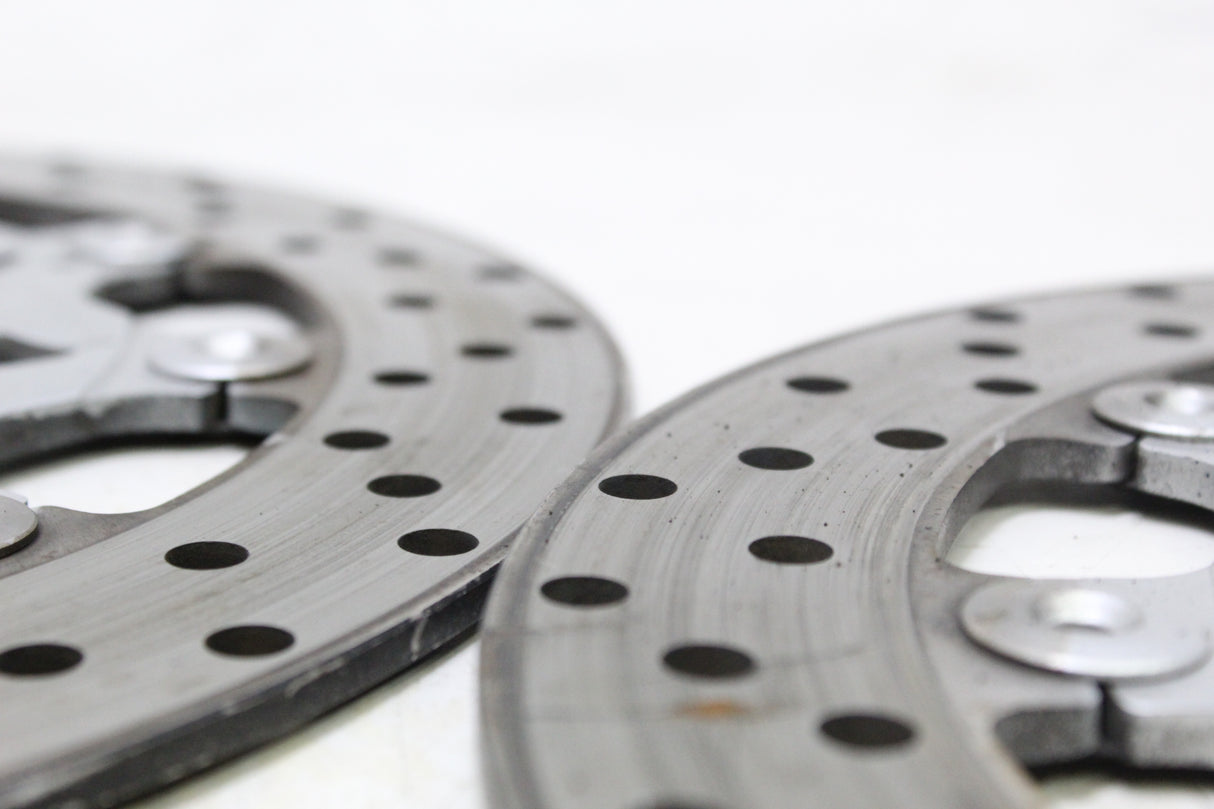 2005 Yamaha YZF R6 OEM FRONT LEFT RIGHT BRAKE ROTORS DISCS