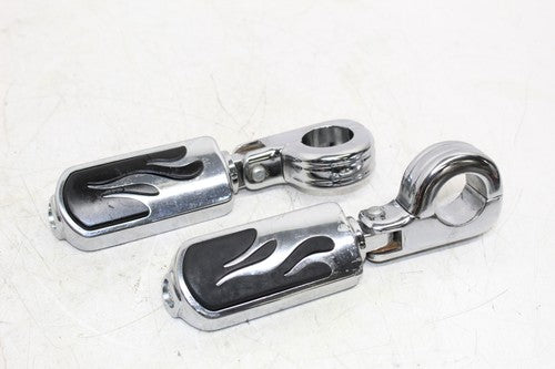 2004 Harley-davidson Road Glide Efi Fltri Front Foot Pegs Steps Set Pair Chrome