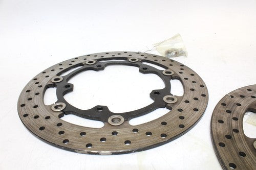 2005 YAMAHA YZF R6 FRONT LEFT RIGHT BRAKE ROTORS DISCS 5SL-2581T-00-00 OEM