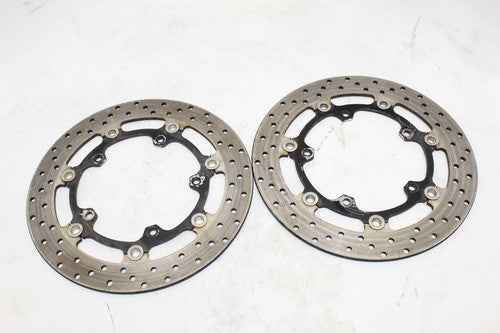 2009 Yamaha Yzf R6s Front Left Right Brake Rotors Discs