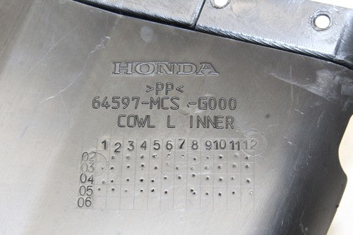2006 Honda St1300 Left Right Inner Cowl Fairing Plastic Side Cover