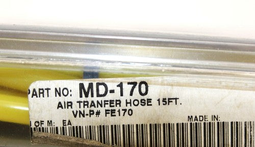 MOOSE RACING FOOT AIR TRANSFER HOSE 15' PN MD-170