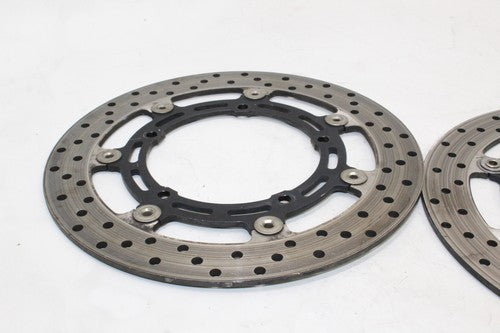 2007 Yamaha Fz6 Front Left Right Brake Rotors Discs 5vx-2581t-01-00 OEM