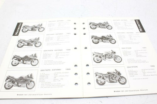 Suzuki Motorcycle & ATV Model ID GUIDE (volume Two) 1991-2001 Models