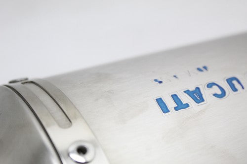 2008 Ducati 1098 848 EVO EXHAUST PIPE MUFFLER SLIP ON CAN SILENCER