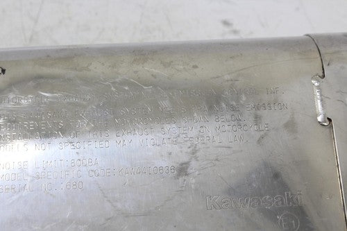 2021 Kawasaki Ninja Zx-6R Zx636HM Exhaust Pipe Muffler