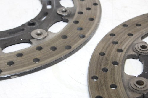 2002 YAMAHA YZF R6 FRONT LEFT RIGHT BRAKE ROTORS DISCS OEM