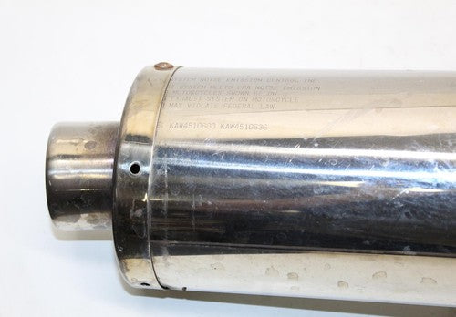 2004 Kawasaki Ninja Zx6r Zx636c Exhaust Pipe Muffler Slip On Can Silencer