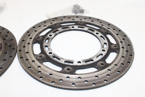2002-03 Yamaha Yzf R1 Front Left Right Brake Rotors Discs 5jj-2581t-11-00 OEM