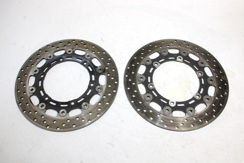 2002 YAMAHA YZF R6 FRONT LEFT RIGHT BRAKE ROTORS DISCS OEM