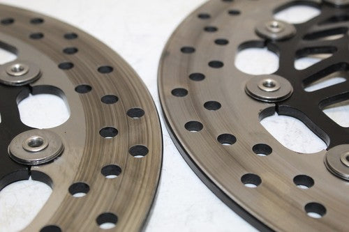 2011 Triumph Rocket Iii 3 Front Left Right Brake Rotors Discs OEM