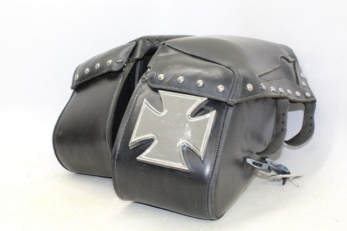 2008 Kawasaki Vulcan 900 Vn900c Custom Side Cargo Luggage Saddlebag Bags Set