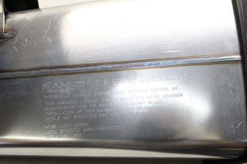 2021 Kawasaki Ninja 1000 1000SX EXHAUST PIPE MUFFLER SLIP ON CAN SILENCER OEM