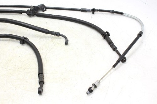 07-09 Yamaha Fz6 Front & Rear Brake Caliper Hoses Lines W/Clutch Cable OEM