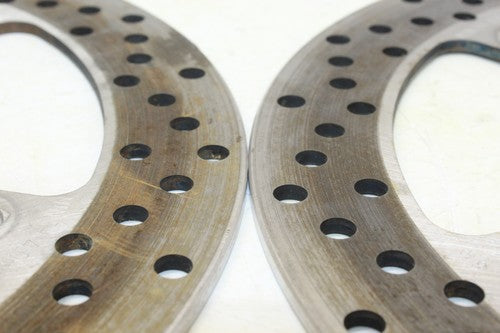 2002 Bmw K1200lt Front Left Right Brake Rotors Discs (one Is Minor Bent)