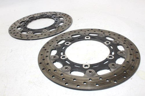2002 YAMAHA YZF R6 FRONT LEFT RIGHT BRAKE ROTORS DISCS OEM
