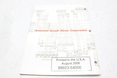 Suzuki Service Manual Book Motorcycle & ATV Diagram Manual K6 2006