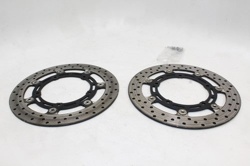 2007 Yamaha Fz6 Front Left Right Brake Rotors Discs 5vx-2581t-01-00 OEM