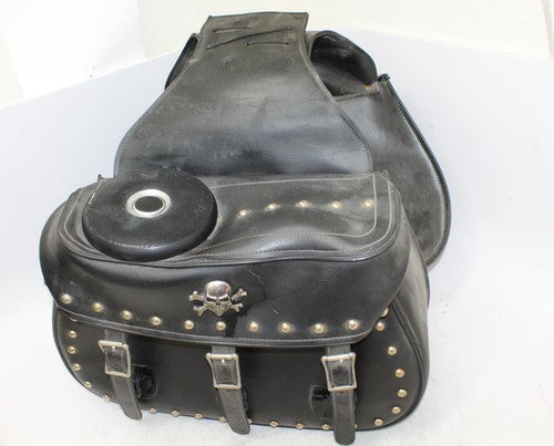 2001 Yamaha V Star 1100 Xvs1100 Custom Side Cargo Luggage Saddlebag Bag W/Stereo