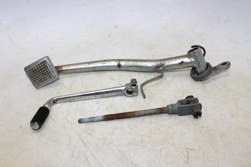 1977 Kawasaki Kz650b Z650 Right Rearset Brake Foot Pedal With Shaft Lever Set