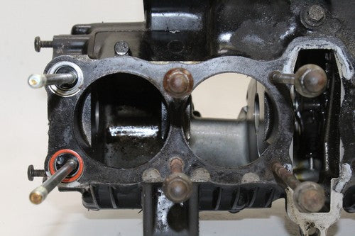 1984-85 Yamaha Fj600 Engine Motor Crankcase Crank Cases Block OEM