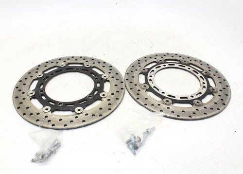 02-03 Yamaha Yzf R1 Front Left Right Brake Rotors Discs OEM