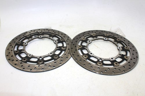 2007 Yamaha Yzf R6 Front Left Right Brake Rotors Discs