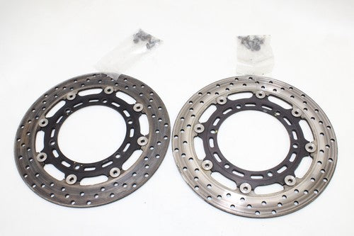 2002-03 Yamaha Yzf R1 Front Left Right Brake Rotors Discs 5jj-2581t-11-00 OEM