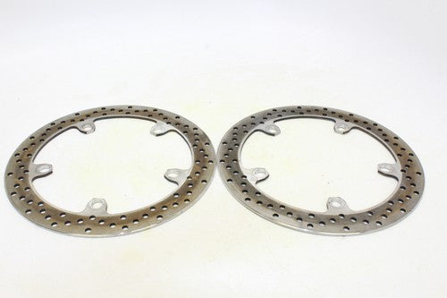 2002 Bmw K1200lt Front Left Right Brake Rotors Discs (one Is Minor Bent)