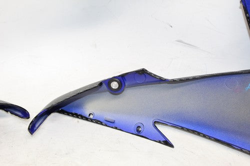 2009 Yamaha Yzf R6s Left Right Lower Mid Upper Side Fairing Cowl Set OEM Carbon