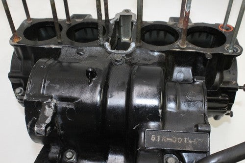 1984-85 Yamaha Fj600 Engine Motor Crankcase Crank Cases Block OEM