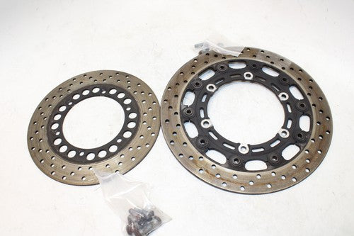 2001 Yamaha Yzf600r Front Brake Disc Rotor & Rear Rotor Set