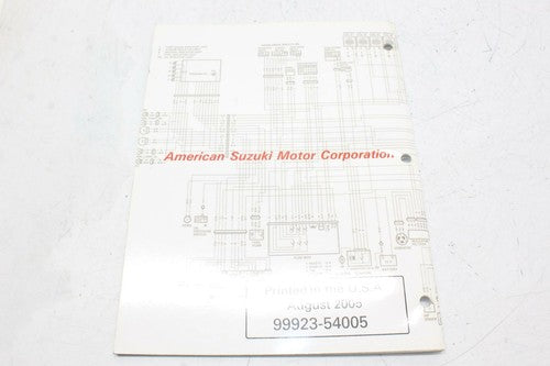 Suzuki Service Manual Book Motorcycle & ATV Diagram MANUAL K5 2005