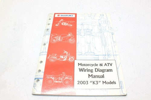 Suzuki Service Manual Book Motorcycle & ATV Diagram Manual K3 2003