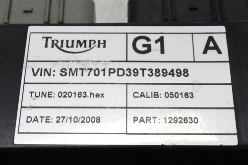 2009 Triumph Tiger Ecu Computer Unit Black Box Ecm Cdi 635D-190G-0B20