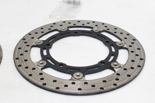 2007 Yamaha Fz6 Front Left Right Brake Rotors Discs 5vx-2581t-01-00 OEM