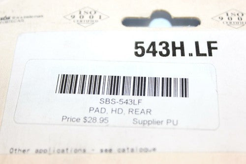 SBS 543H.LF Brake Pads
