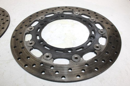2002 YAMAHA YZF R6 FRONT LEFT RIGHT BRAKE ROTORS DISCS OEM