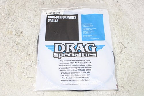 Drag Specialties Alternative Length Black Vinyl Idle Cable 0651-0147 42in