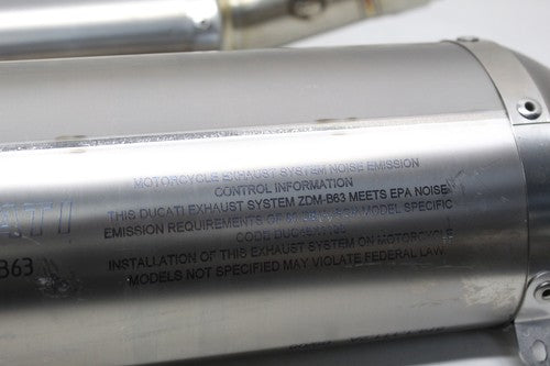 Ducati 1098 1098R 1198 848 EXHAUST PIPE MUFFLER Akrapovic Titanium Twin Silencer