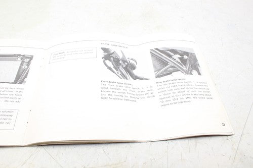 1978 Suzuki Gs400x Original Owners Manual Book
