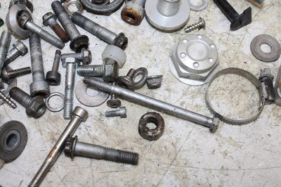 2011 APRILIA DORSODURO 750 OEM ENGINE MOUNTING BOLTS HARDWARE MOTOR SCREWS