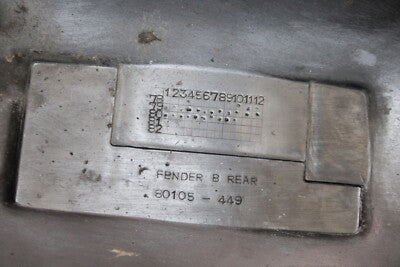 1981 HONDA CX500C OEM REAR BACK INNER FENDER