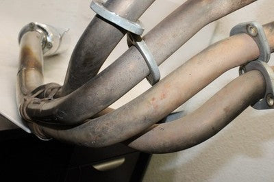 00-02 KAWASAKI NINJA ZX6R ZX600J OEM EXHAUST HEADER PIPES MANIFOLD W MUFFLER