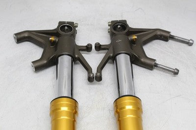 2005 KAWASAKI NINJA ZX6R FRONT FORKS SHOCK SUSPENSION SET PAIR OEM