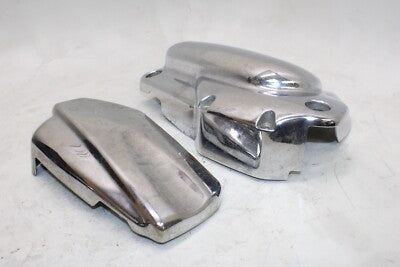 2002 YAMAHA V STAR 1100 XVS1100 OEM ENGINE SPROCKET COVER PAIR