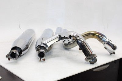 98-05 YAMAHA V STAR 650 XVS650A CLASSIC OEM FULL EXHAUST SYSTEM MUFFLERS