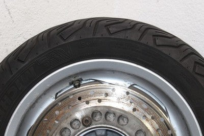 2006 YAMAHA MAJESTY 400 YP400 OEM REAR BACK WHEEL RIM W TIRE