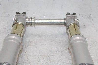 2003 DUCATI 999 OEM COMPLETE FRONT END FORKS SUSPENSION HANDLEBARS TRIPLE TREE